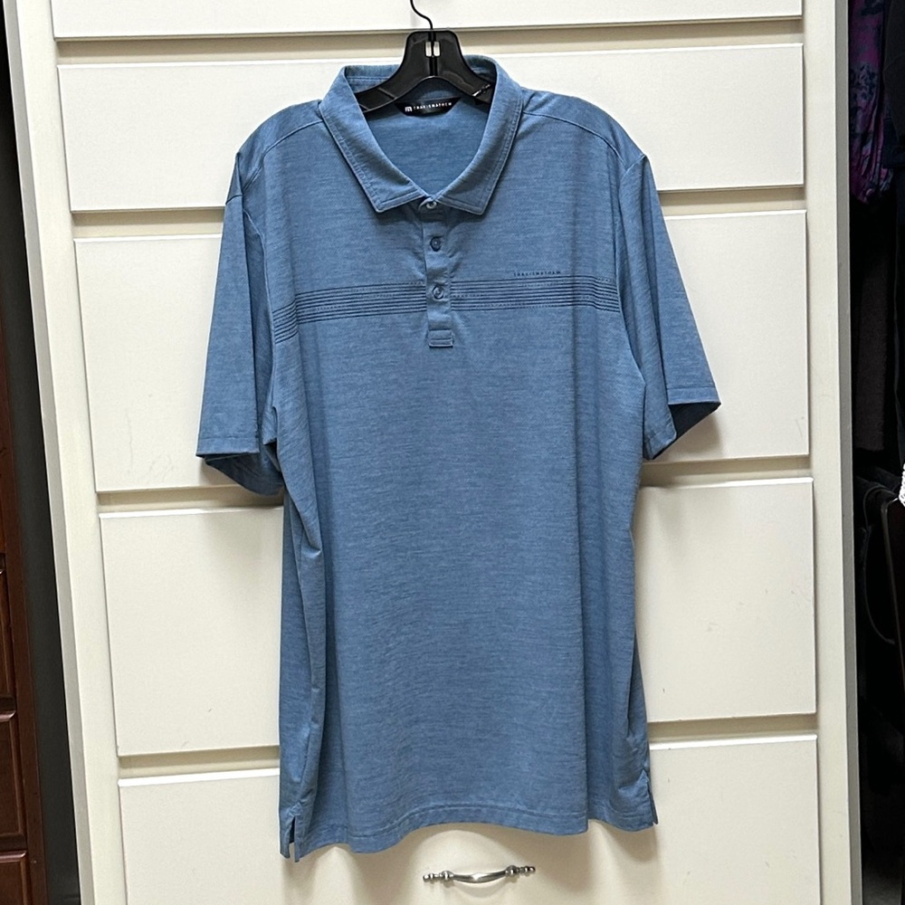 Travis Mathew Men's Blue Polo Golf Shirt XXL